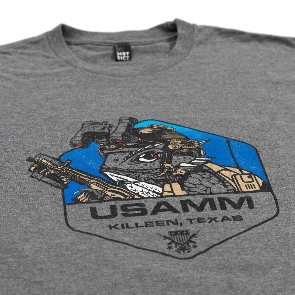 Fort Hood Texas‎ TX Tex T-Shirt Horned Frog US Forever Heather Gray Medium